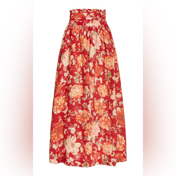 NWT Posse Raquel linen set - maxi skirt + top - size S - Picture 8 of 9